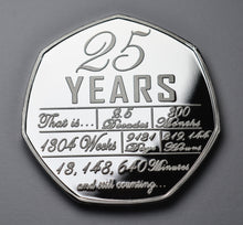 Load image into Gallery viewer, 25th Wedding Anniversary 'And Still Counting' - Silver