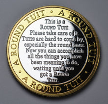 Load image into Gallery viewer, 'A Round Tuit' - Silver & 24ct Gold
