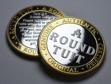 Load image into Gallery viewer, 'A Round Tuit' - Silver & 24ct Gold