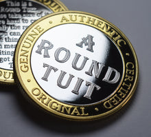 Load image into Gallery viewer, 'A Round Tuit' - Silver & 24ct Gold