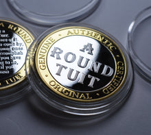 Load image into Gallery viewer, 'A Round Tuit' - Silver & 24ct Gold