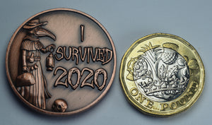 'I Survived 2020' - Plague Doctor - Antique Copper