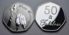 Load image into Gallery viewer, 50th Birthday 'Fifty and Fabulous' - Silver