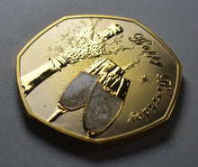 Load image into Gallery viewer, 50th Birthday 'Fifty & Fabulous' Shimmer & Sparkles - 24ct Gold