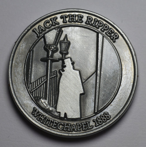 Jack the Ripper - Round Embossed - Nickel Silver