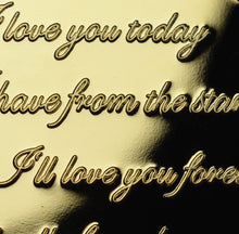 Load image into Gallery viewer, For You On Our 50th Wedding Anniversary - 24ct Gold with Gemstone