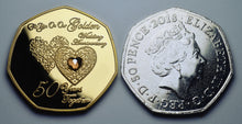 Load image into Gallery viewer, For You On Our 50th Wedding Anniversary - 24ct Gold with Gemstone