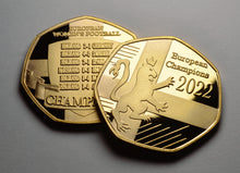 Load image into Gallery viewer, Women's European Football Championship 2022 Winners - 24ct Gold