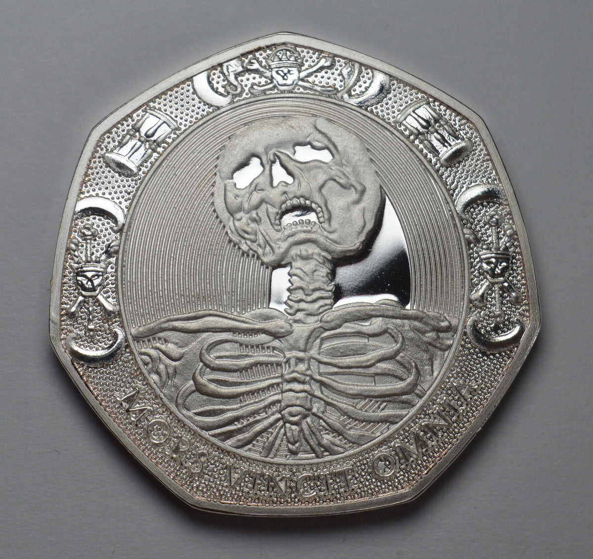 Memento Mori 'Skull Hourglass & Tulip' - Silver – The