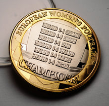 Load image into Gallery viewer, Women's European Football Championship 2022 Winners - Dual Metal Silver & 24ct Gold