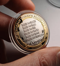 Load image into Gallery viewer, Women's European Football Championship 2022 Winners - Dual Metal Silver & 24ct Gold