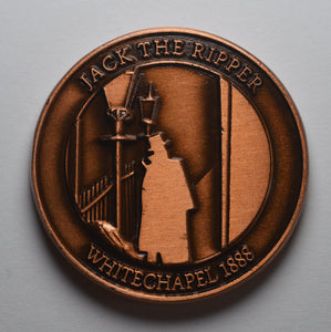 Jack the Ripper - Round Embossed - Antique Copper