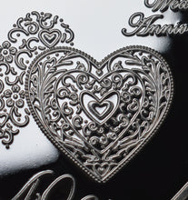 Load image into Gallery viewer, On Your 40th Ruby Wedding Anniversary - Silver Heart