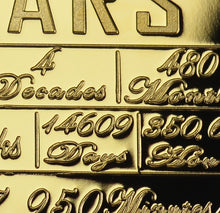 Load image into Gallery viewer, On Our 40th Wedding Anniversary 'And Still Counting' - 24ct Gold