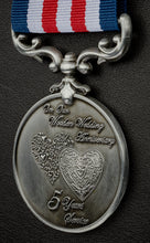 Load image into Gallery viewer, On Our 5th Wooden Wedding Anniversary Medal - Antique Silver