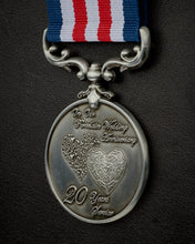 Load image into Gallery viewer, On Our 5th Wooden Wedding Anniversary Medal in Case - Antique Silver