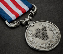 Load image into Gallery viewer, On Our 5th Wooden Wedding Anniversary Medal in Case - Antique Silver