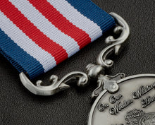 Load image into Gallery viewer, On Our 5th Wooden Wedding Anniversary Medal - Antique Silver