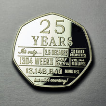 Load image into Gallery viewer, 25th Birthday 'But Who's Counting' - Silver