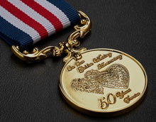 Load image into Gallery viewer, 50th Golden Wedding Anniversary Medal &#39;Distinguished Service &amp; Bravery in the Field&#39;