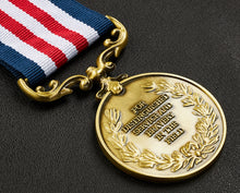 Load image into Gallery viewer, Our 40th Ruby Wedding Anniversary Medal &#39;Distinguished Service &amp; Bravery in the Field&#39; - Antique Bronze