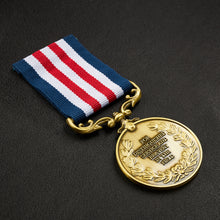 Load image into Gallery viewer, Our 30th Pearl Wedding Anniversary Medal 'Distinguished Service & Bravery in the Field' in Case - Antique Bronze