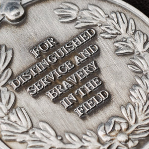 Our 30th Pearl Wedding Anniversary Medal 'Distinguished Service & Bravery in the Field' in Case - Antique Silver