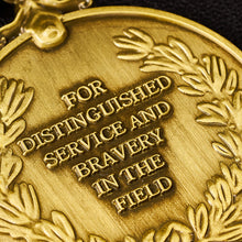 Load image into Gallery viewer, Our 30th Pearl Wedding Anniversary Medal 'Distinguished Service & Bravery in the Field' in Case - Antique Bronze