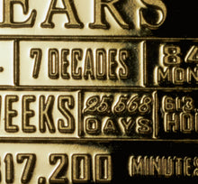Load image into Gallery viewer, 70th Birthday 'But Who's Counting' - 24ct gold