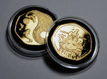 Load image into Gallery viewer, Laughing Buddha Lucky Coin - 24ct Gold