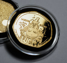 Load image into Gallery viewer, Laughing Buddha Lucky Coin - 24ct Gold