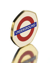 Load image into Gallery viewer, London Underground Official Full Colour Commemorative in Case - 24ct Gold