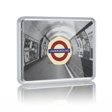 Load image into Gallery viewer, London Underground Official Full Colour Commemorative in Case - 24ct Gold