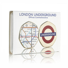 Load image into Gallery viewer, London Underground Official Full Colour Commemorative in Case - 24ct Gold