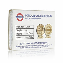 Load image into Gallery viewer, London Underground Official Commemorative in Case - Gold