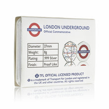Load image into Gallery viewer, London Underground Official Full Colour Commemorative in Case - Silver