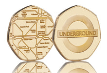 Load image into Gallery viewer, London Underground Official Commemorative in Case - Gold
