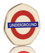 Load image into Gallery viewer, London Underground Official Full Colour Commemorative in Case - 24ct Gold