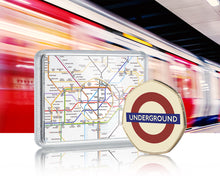 Load image into Gallery viewer, London Underground Official Full Colour Commemorative in Case - 24ct Gold