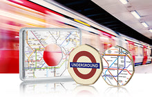 Load image into Gallery viewer, London Underground Official Full Colour Commemorative in Case - 24ct Gold