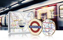 Load image into Gallery viewer, London Underground Official Full Colour Commemorative in Case - 24ct Gold