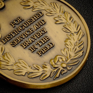 On Our 20th Porcelain Wedding Anniversary Medal in Case - Antique Gold