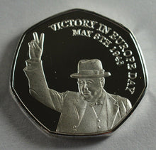 Load image into Gallery viewer, Winston Churchill, VE DAY - Silver