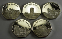 Load image into Gallery viewer, Full Set of 2019 CASTLE SERIES .999 Silver Commemoratives + Hard Presentation 50p Display Case