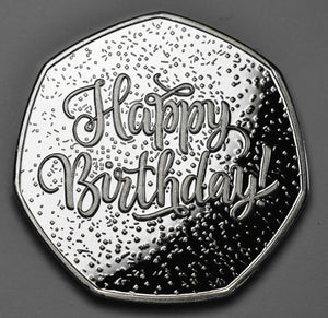 Girlfriend Birthday - 'Coin a Phrase' - Silver