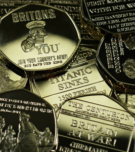 Full Set of 20th Century News/Events .999 Silver Commemoratives in Presentation/Display Case