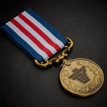 Load image into Gallery viewer, On Our 20th Porcelain Wedding Anniversary Medal - Antique Gold