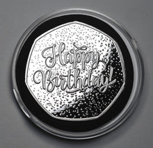 Load image into Gallery viewer, Happy Birthday 'I Love you' with Gemstone - Silver