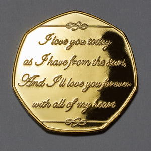 On Our 40th Wedding Anniversary (poem) - 24ct Gold