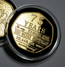 Load image into Gallery viewer, 75th Birthday &#39;But Who&#39;s Counting&#39; - 24ct Gold